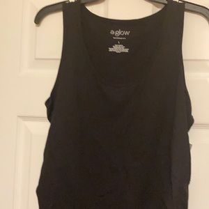 NWT A:glow black maternity sleeveless top size large